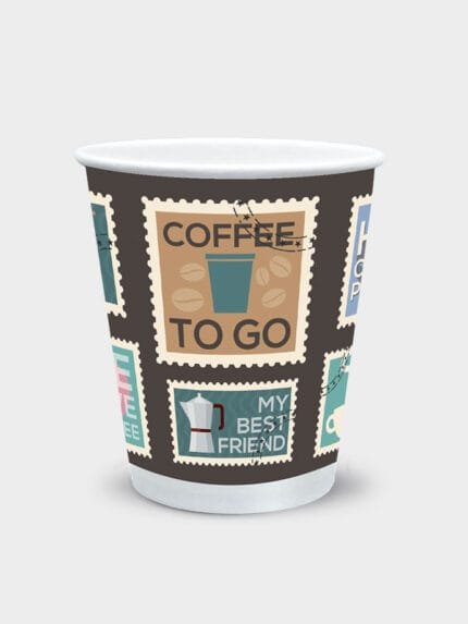 Bicchiere di carta 240ML-8OZ Postcards