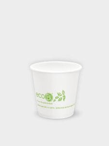 Bicchiere di carta 75ML-2,5OZ Ecobi White