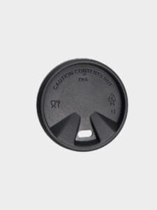 Coperchio nero in PS per bicchiere da 120ml