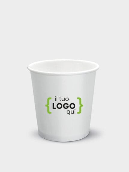 Bicchiere di carta Personalizzato da 120ML-4OZ Made in Italy