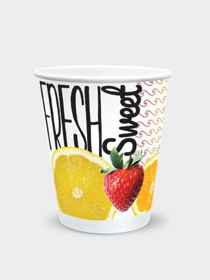 Bicchiere di carta 240ML 8OZ Mix Frutta
